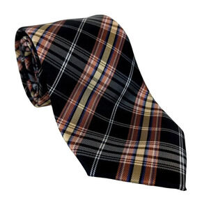 Bristol & Bull Tie Plaid Black, Beige, Pink, & Blue Polyester